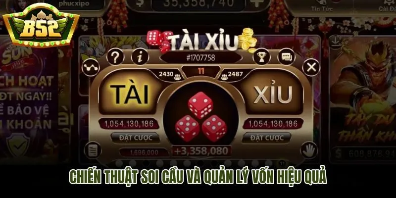 Soi cầu tài xỉu B52Club và phân bổ vốn theo kỷ luật cược